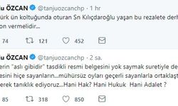 Tanju Özcan Genel Merkez’e cevap verdi