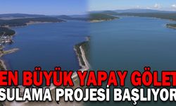 Batı Karadeniz'in en büyük yapay göleti sulama projesi için boşaltılıyor