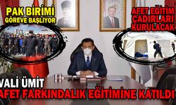 "AFET FARKINDALIK EĞİTİMİ" YAPILDI