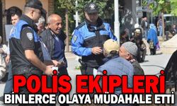 POLİS EKİPLERİ 7 BİN 640 OLAYA MÜDAHALE ETTİ