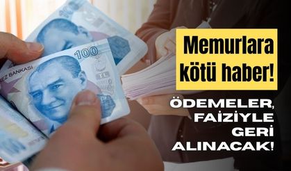 Sayıştay'ın kararıyla, memurlara yapılan yardım, faiziyle geri alınacak