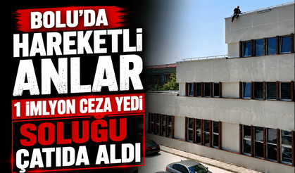 1 milyonluk ceza yedi intihar için çatıya çıktı