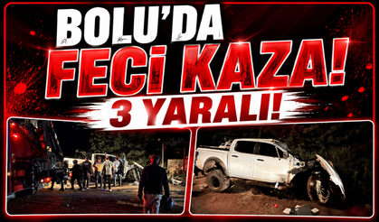 Bolu’da D-100 kara yolunda kaza: 3 yaralı
