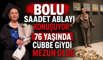 Azmetti başardı 76 yaşında mezun oldu