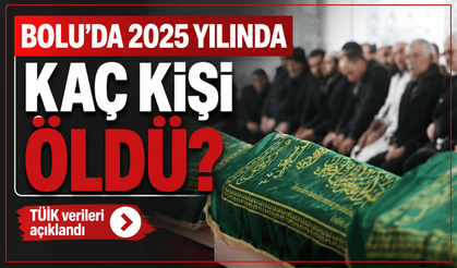TÜİK açıkladı: Bolu'da 2025'te 2 bin 383 kişi hayatını kaybetti