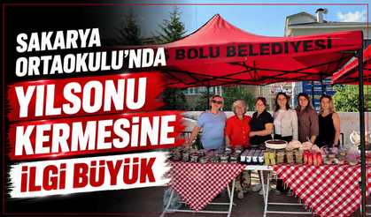 Sakarya Ortaokulu’nda yılsonu kermesine ilgi büyük
