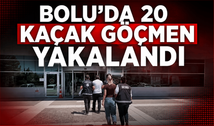 Bolu’da düzenlenen operasyonla 20 Afgan göçmen yakalandı