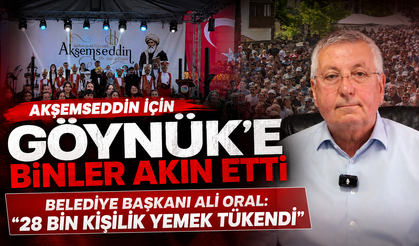 Akşemseddin için Göynük'e binler akın etti, 28 bin kişilik yemek tükendi