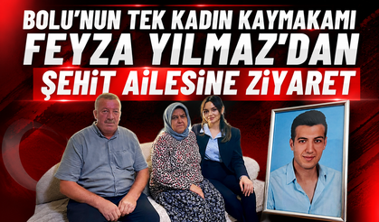 Kıbrıscık Kaymakamı Feyza Yılmaz’dan şehit ailesine ziyaret
