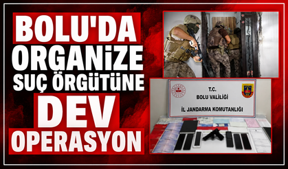 Bolu'nun da aralarında bulunduğu 12 ilde organize suç operasyonu