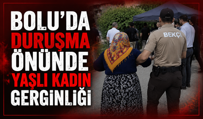 Tanju Özcan'ın köylüsü olduğunu iddia eden yaşlı kadın salona girmek istedi