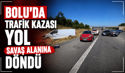 Bolu'da trafik kazasında 3 kişi yaralandı