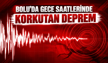 Bolu'da deprem