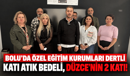 Bolu’da özel eğitim kurumları katı atık bedeline tepki gösterdi