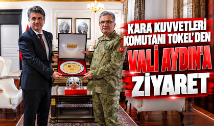 Kara Kuvvetleri Komutanı Tokel’den Vali Aydın’a Ziyaret