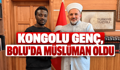 Kongolu üniversite öğrencisi, Bolu'da Müslüman oldu