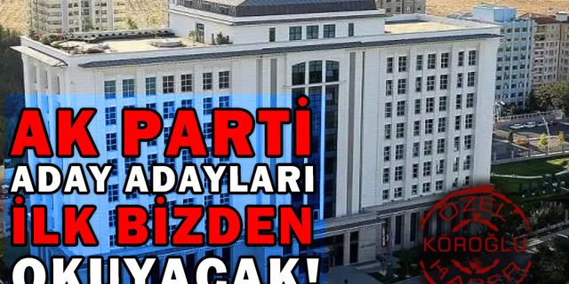 AK PARTİ BOLU’NUN MİLETVEKİLİ ADAY ADAYLARI MÜLAKATA ÇAĞRILDI
