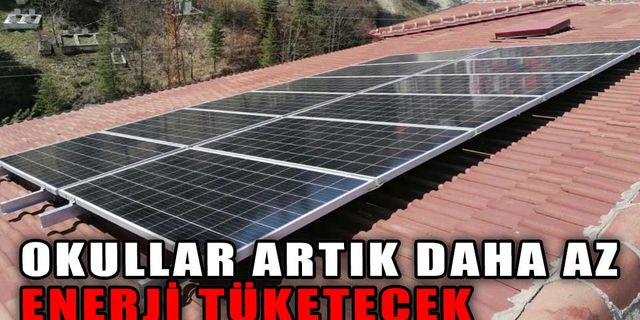 OKULLARA GÜNEŞ ENERJİ SANTRALLERİ KURULDU