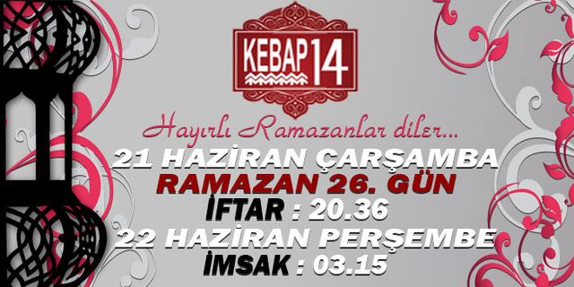 Bolu İçin İftar Vakti – 20.36