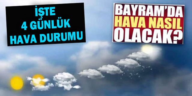 Bayramda hava nasıl olacak?