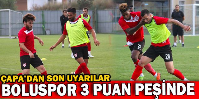 BOLUSPOR 3 PUAN PEŞİNDE