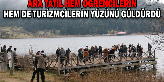 ARA TATİL HEM ÖĞRENCİLERİN HEM DE TURİZMCİLERİN YÜZÜNÜ GÜLDÜRDÜ