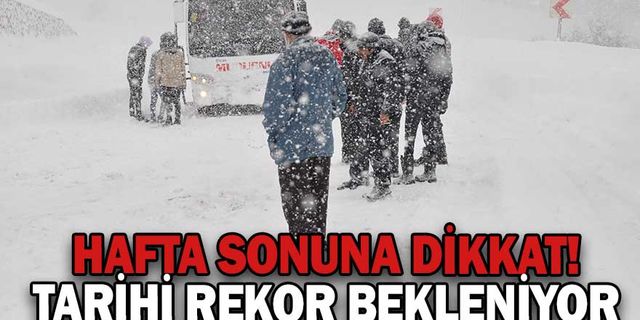 KAR YAĞIŞINDA HAFTA SONU TARİHİ REKOR BEKLENİYOR
