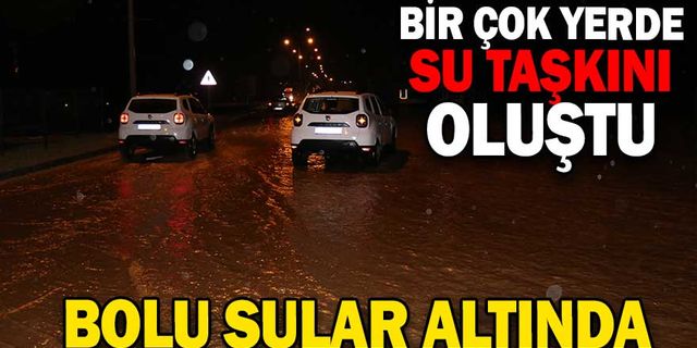 SAĞANAK NEDENİYLE SU TAŞKINLARI OLUŞTU