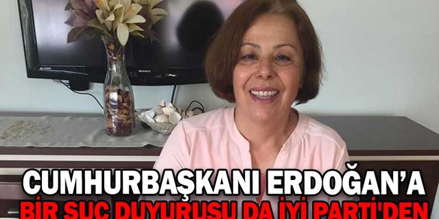CUMHURBAŞKANI ERDOĞAN’A BİR SUÇ DUYURUSU DA İYİ PARTİ'DEN