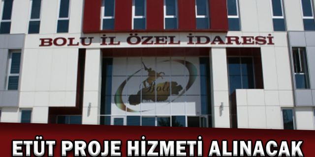 ETÜT PROJE HİZMETİ ALINACAK