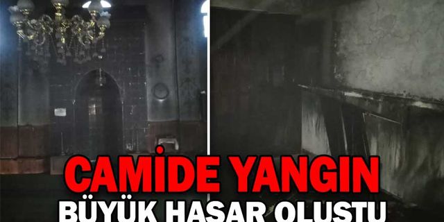 CAMİDE YANGIN ÇIKTI