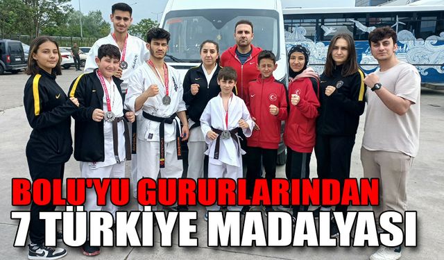 BOLU'YU GURURLARINDAN 7 TÜRKİYE MADALYASI