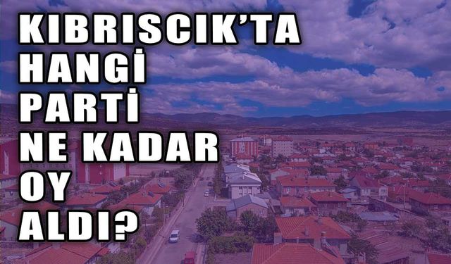 KIBRISCIK’TA HANGİ PARTİ NE KADAR OY ALDI?