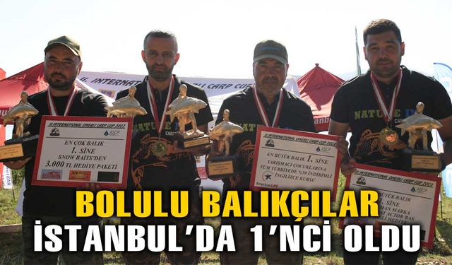 Bolulu balıkçılar, İstanbul'da 2 birincilik kazandı