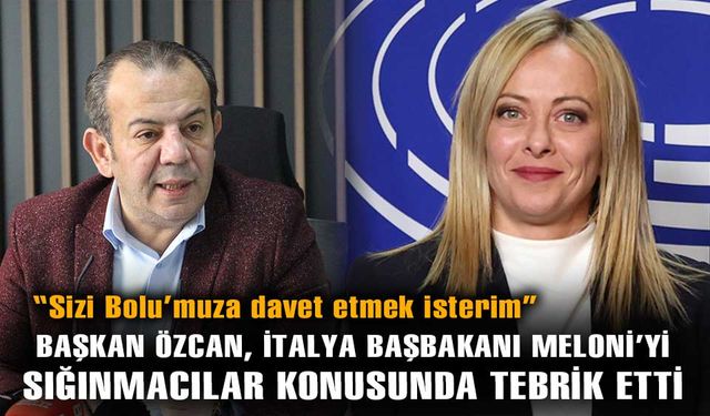 Tanju Özcan, İtalya Başbakanı Meloni'ye tebrik mektubu yazdı