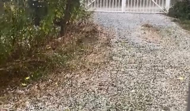 Kastamonu'da dolu yağışı etkili oldu