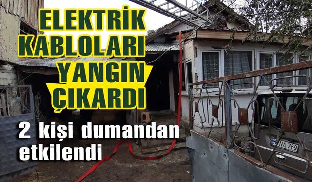 Bolu'da elektrik kablolarından yangın çıktı: 2 yaralı