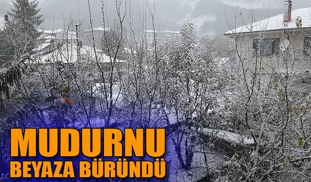 Mudurnu beyaza büründü