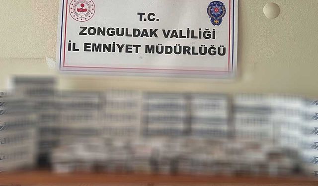 Zonguldak'ta 24 bin adet makaron ele geçirildi