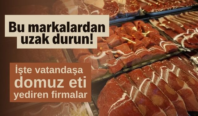 Bu markalardan uzak durun! İşte vatandaşa domuz eti yediren firmalar
