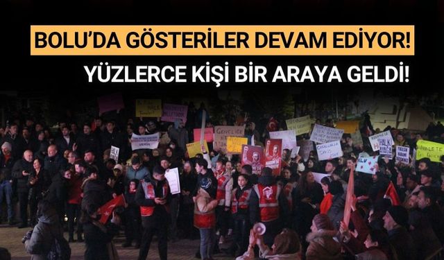Bolu'da, Ekrem İmamoğlu'na destek için miting düzenlendi
