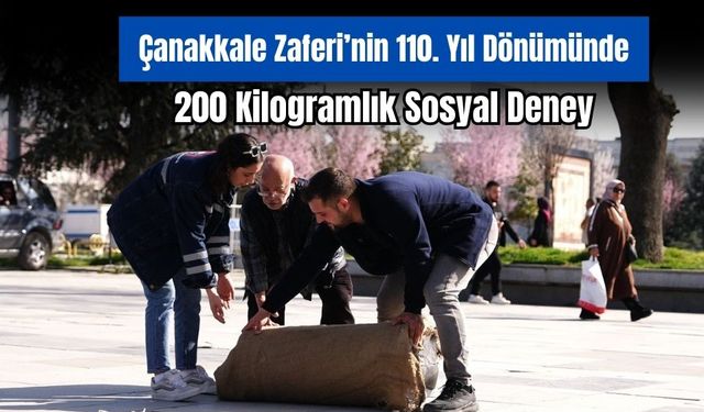 Çanakkale Zaferi'nin yıl dönümünde duygulandıran sosyal deney