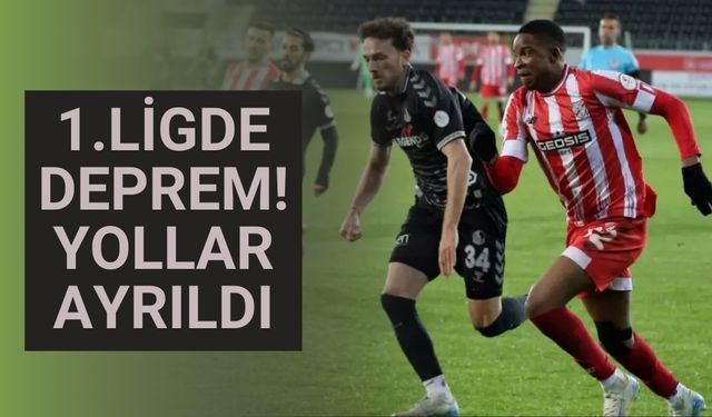 1.ligde deprem! yollar ayrıldı