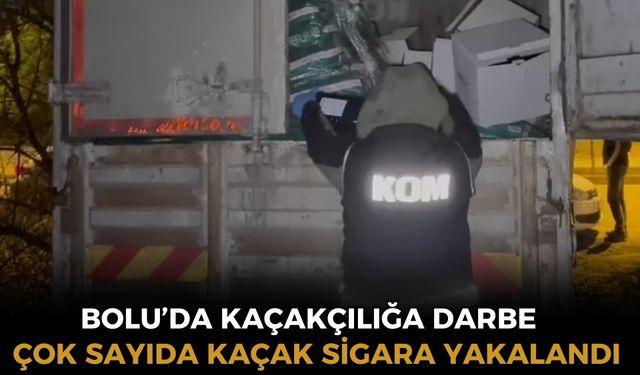 Bolu'da kaçakçılık operasyonu: 2 şüpheli yakalandı