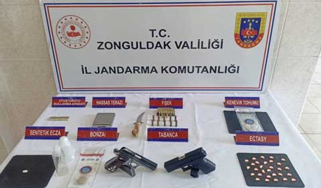Zonguldak’ta eş zamanlı uyuşturucu operasyonunda 7 şüpheli yakalandı