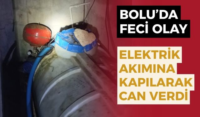 Bolu'da elektrik akımına kapılan kişi öldü