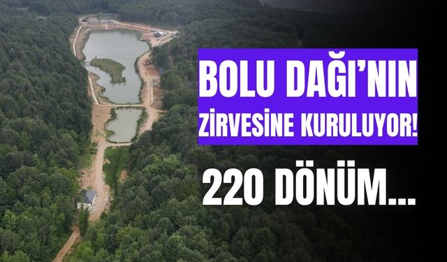 Bolu Dağı'na, 220 dönümlük devasa kamp merkezi kuruluyor