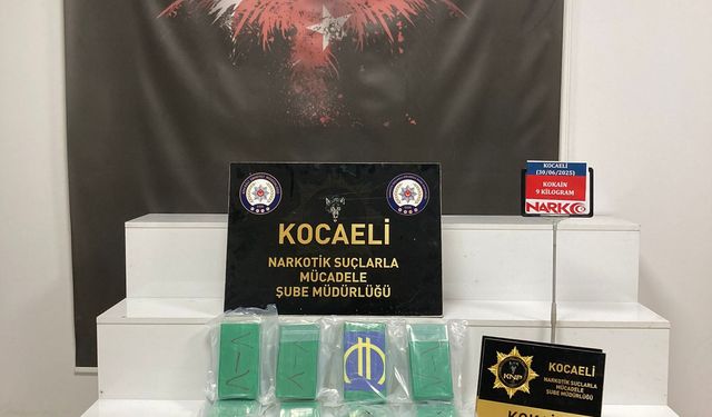 Anadolu Otoyolu'nda durdurulan kamyonette 9 kilogram kokain ele geçirildi