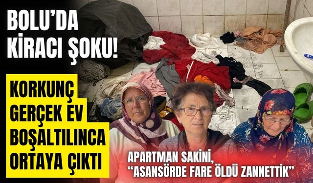 Bolu’da kiracı şoku: Evi çöp yığını halinde bırakıp gitti
