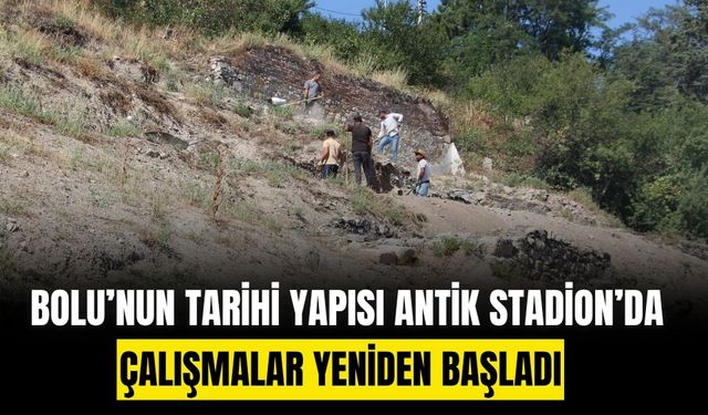 Bolu Antik Stadion’da 2025 yılı kazı çalışmaları başladı